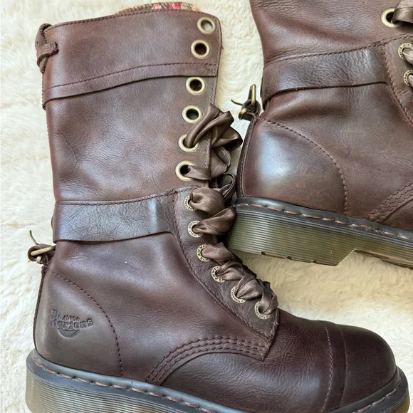 Dr. Marten Triumph floral fold over combat boots size 8 - Picture 6 of 11